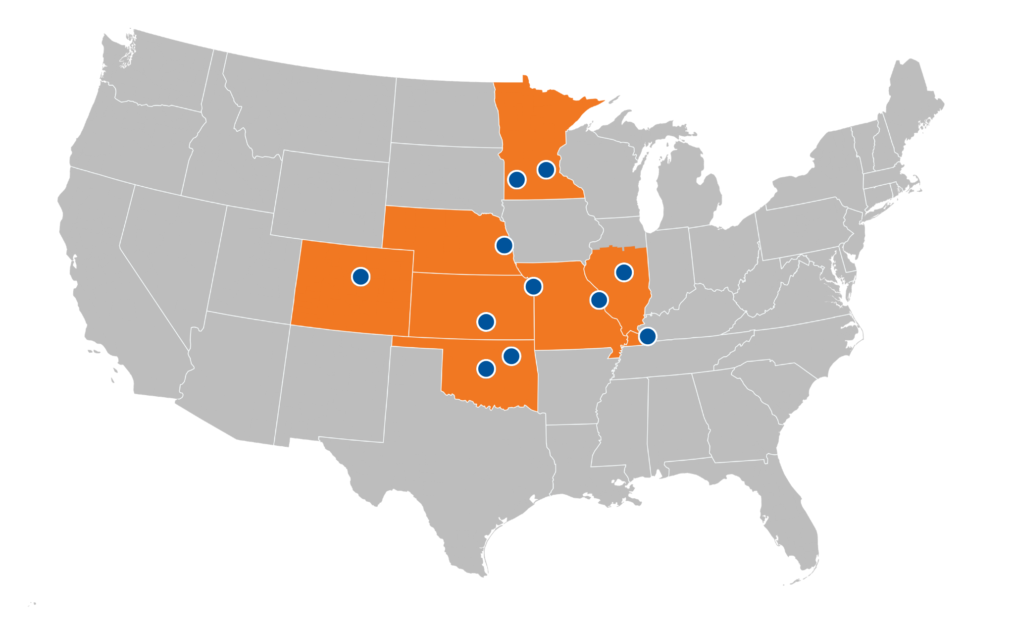 Velocity a Cogent, Inc. brand territory map